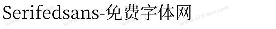 Serifedsans字体转换