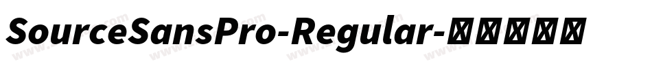 SourceSansPro-Regular字体转换