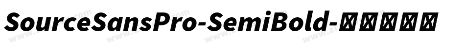 SourceSansPro-SemiBold字体转换