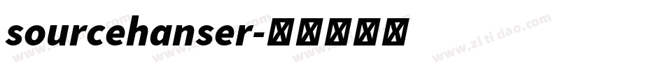 sourcehanser字体转换