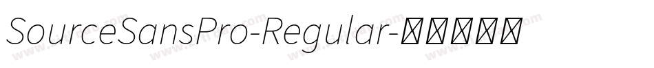 SourceSansPro-Regular字体转换