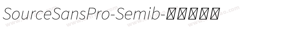 SourceSansPro-Semib字体转换