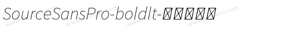 SourceSansPro-boldlt字体转换