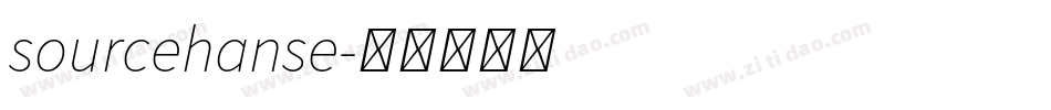sourcehanse字体转换