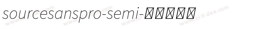 sourcesanspro-semi字体转换