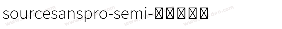 sourcesanspro-semi字体转换