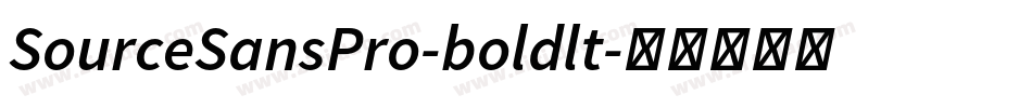 SourceSansPro-boldlt字体转换