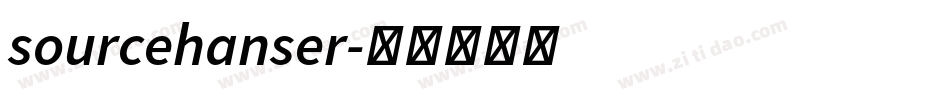 sourcehanser字体转换