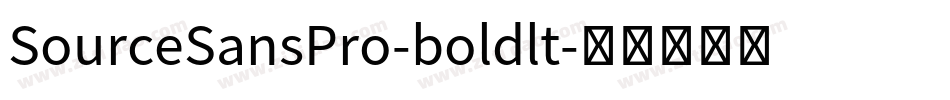 SourceSansPro-boldlt字体转换