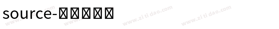 source字体转换