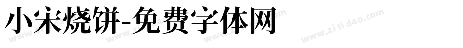 小宋烧饼字体转换