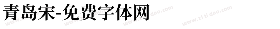 青岛宋字体转换