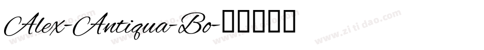 Alex-Antiqua-Bo字体转换