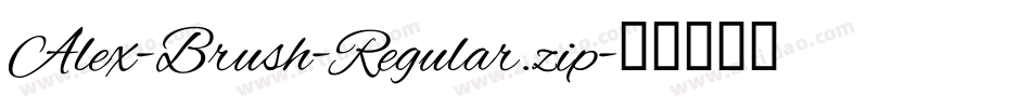 Alex-Brush-Regular.zip字体转换