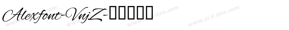 Alexfont-VnjZ字体转换
