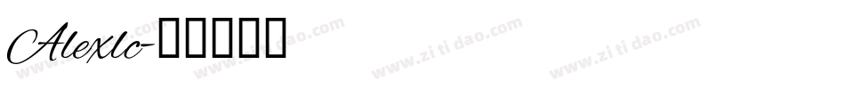 Alexlc字体转换