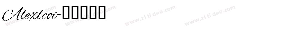 Alexlcoi字体转换