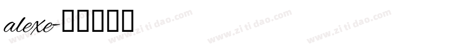 alexe字体转换