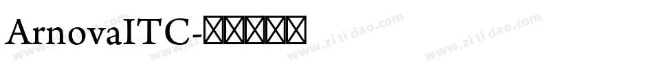 ArnovaITC字体转换