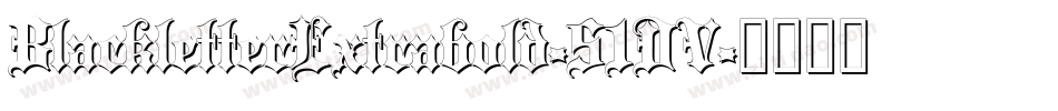 BlackletterExtrabold-51DV字体转换