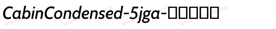 CabinCondensed-5jga字体转换