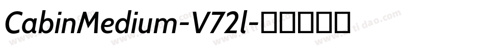 CabinMedium-V72l字体转换