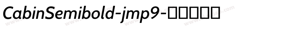 CabinSemibold-jmp9字体转换