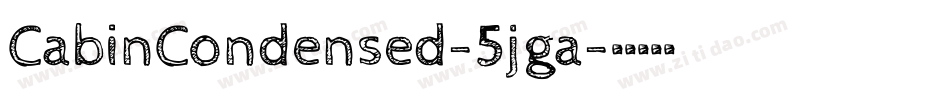 CabinCondensed-5jga字体转换