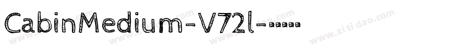 CabinMedium-V72l字体转换