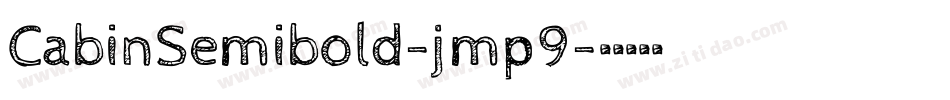 CabinSemibold-jmp9字体转换