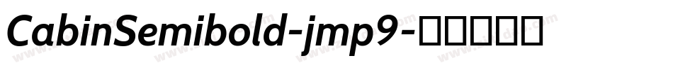 CabinSemibold-jmp9字体转换