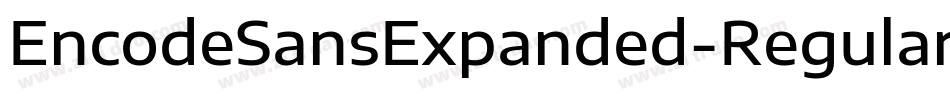 EncodeSansExpanded-Regular字体转换