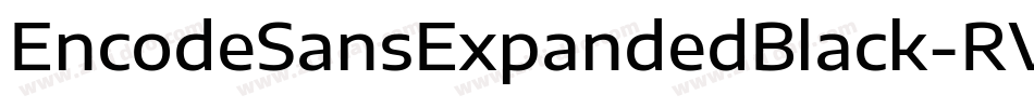 EncodeSansExpandedBlack-RVWW字体转换