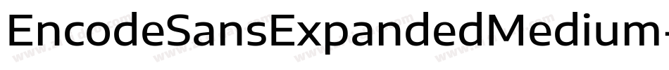 EncodeSansExpandedMedium-ManY字体转换