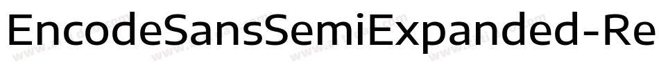 EncodeSansSemiExpanded-Regular字体转换