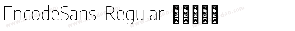 EncodeSans-Regular字体转换
