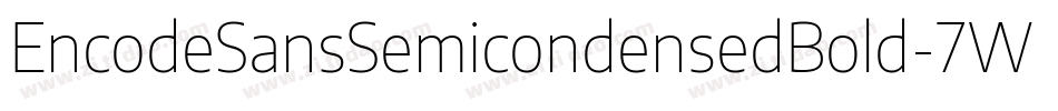 EncodeSansSemicondensedBold-7WgP字体转换