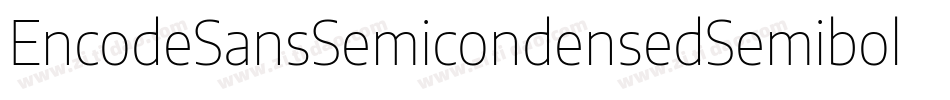 EncodeSansSemicondensedSemibold-gqOR字体转换