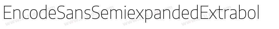 EncodeSansSemiexpandedExtrabold-exa3字体转换