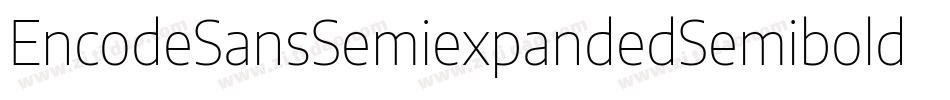 EncodeSansSemiexpandedSemibold-ZMm8字体转换