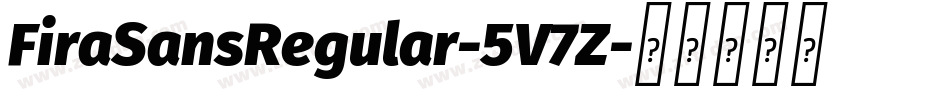 FiraSansRegular-5V7Z字体转换