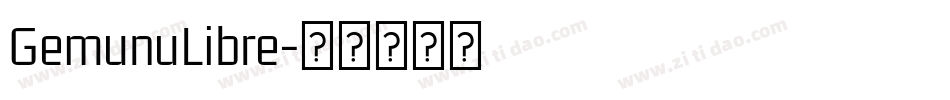 GemunuLibre字体转换