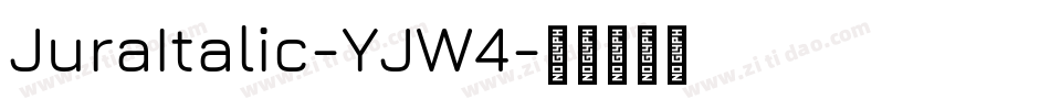 JuraItalic-YJW4字体转换