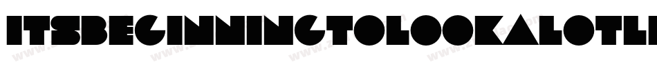 ItsBeginningToLookALotLikeChristmas-qK41字体转换