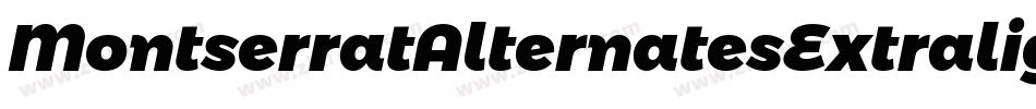 MontserratAlternatesExtralightItalic-pmKZ字体转换