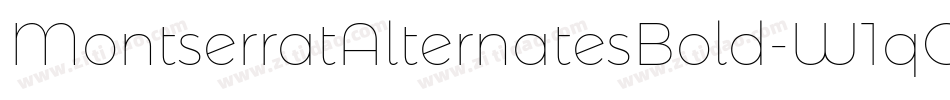 MontserratAlternatesBold-W1qO字体转换