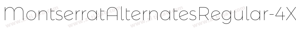 MontserratAlternatesRegular-4XZW字体转换