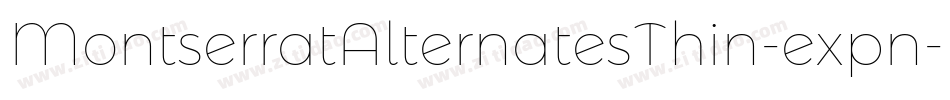 MontserratAlternatesThin-expn字体转换