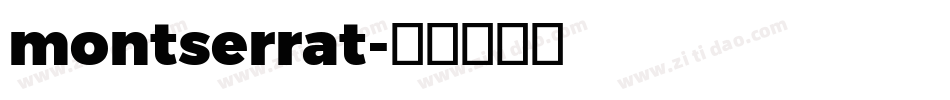 montserrat字体转换