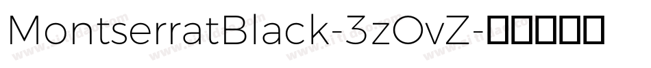 MontserratBlack-3zOvZ字体转换